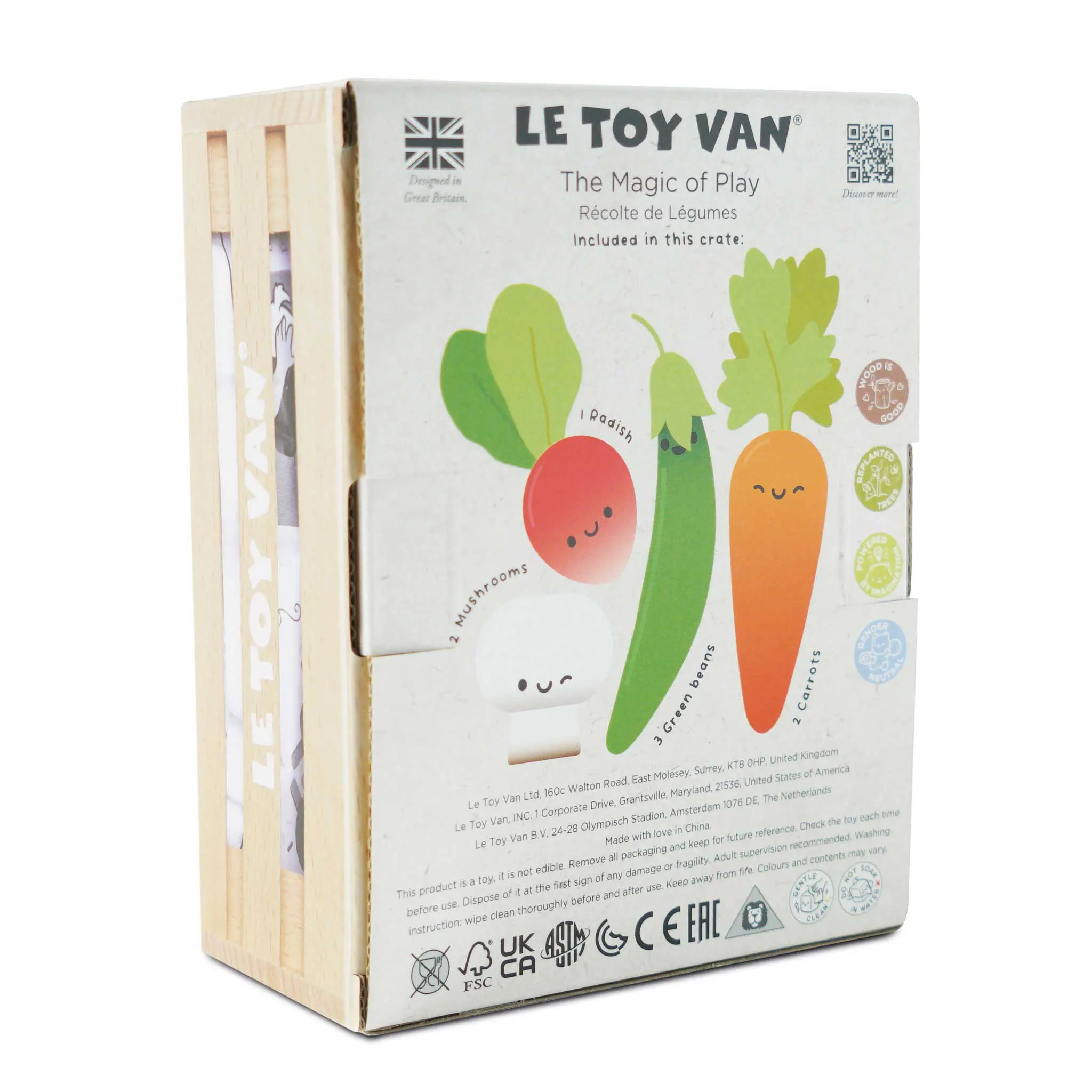 Gemüse Marktkiste / Harvest Vegetables Wooden Food Crate - 2022-Le Toy Van (LTV)