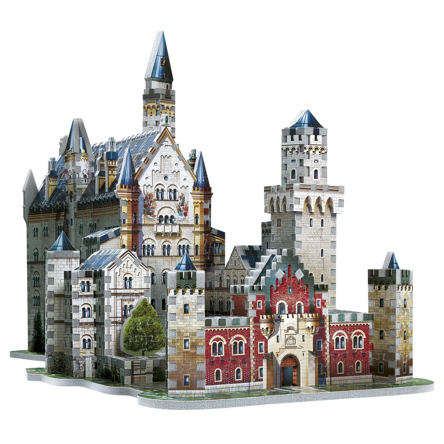 Schloss Neuschwanstein - Neuschwanstein Castle / 3D-Puzzle-Wrebbit-3D Puzzles