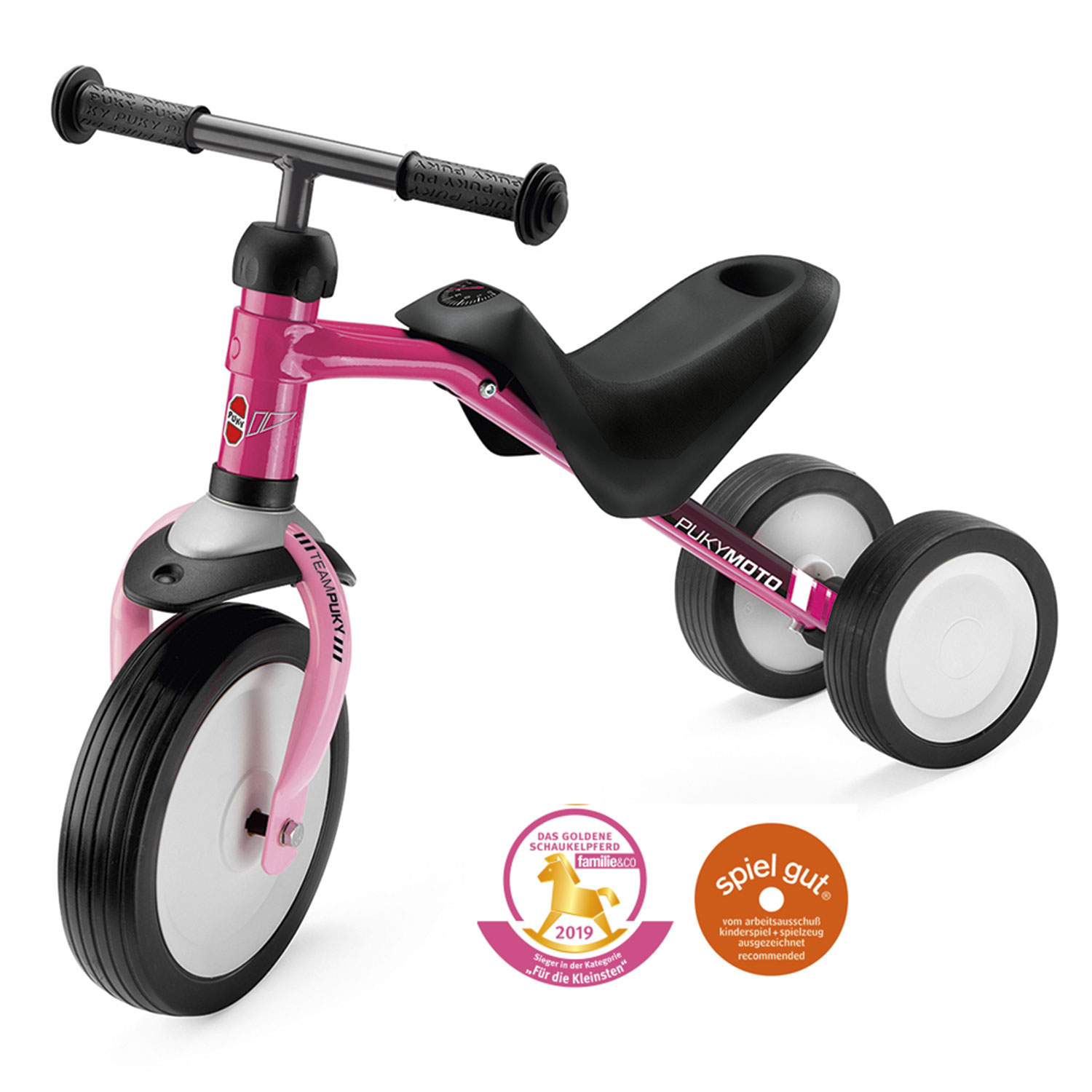 Puky Nr 3041 Pukymoto Laufrad Dreirad In Berry Rose Learner Bike